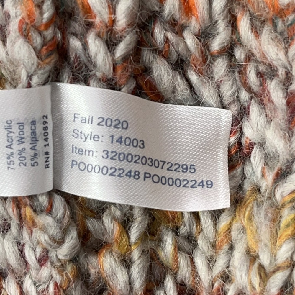 Marine Layer Ontario Cardigan Sweater Women Small Rainbow Marl Chunky Knit - Picture 9 of 14